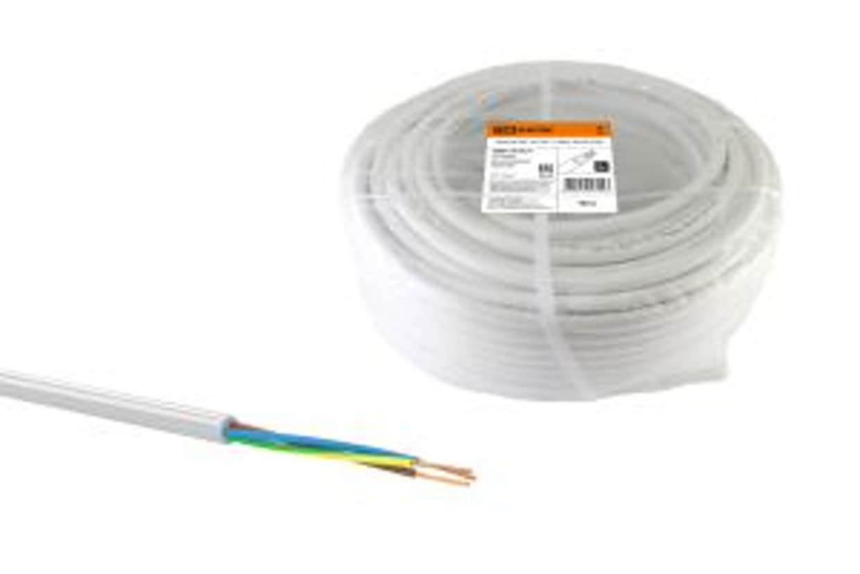 TDM Провод ПВС 3х4 ГОСТ (100м), белый TDM — 10.00Вт IP20
