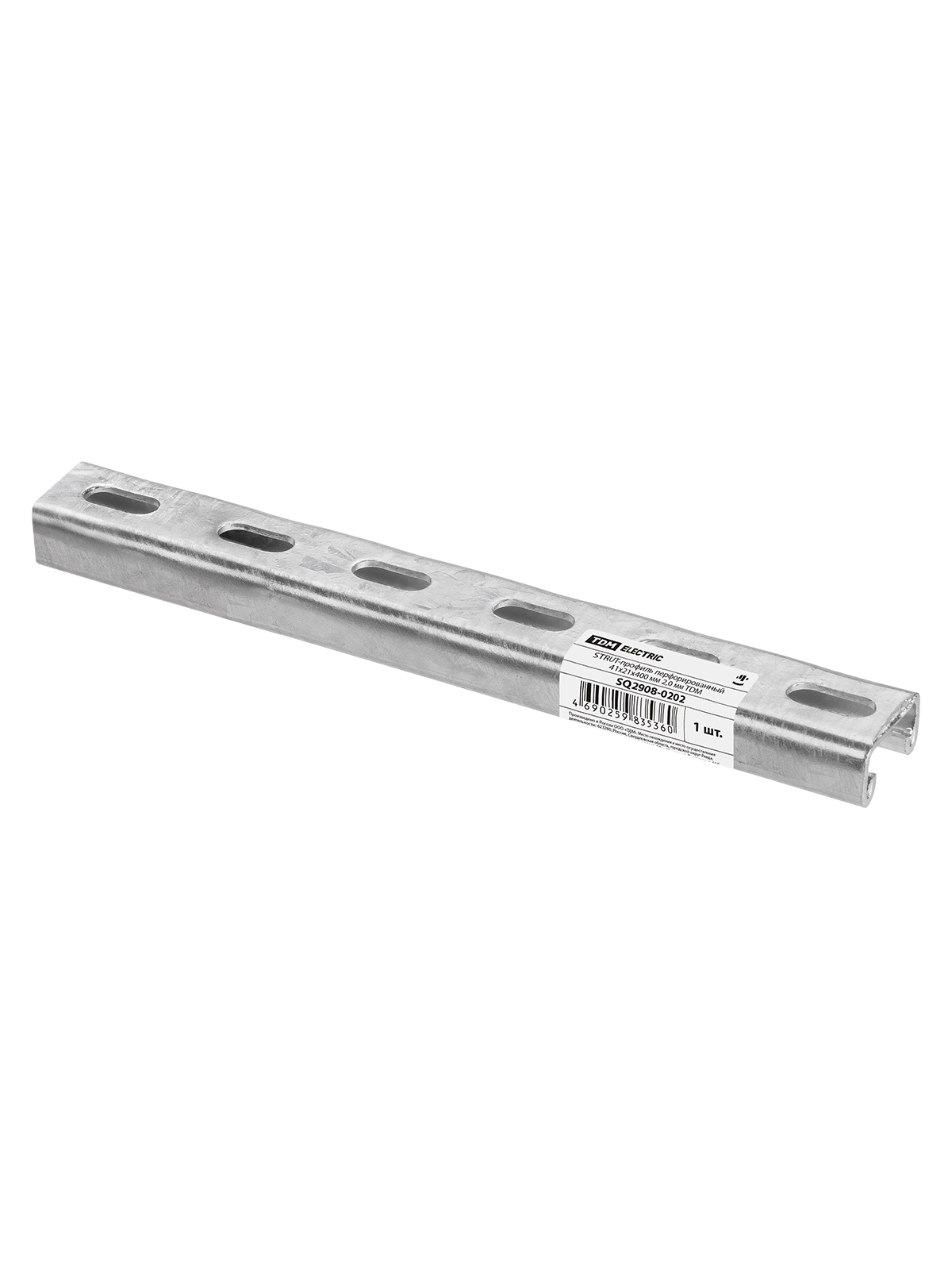 TDM STRUT-профиль перфорированный 41х21х400 мм 2,0 мм TDM — 10.00Вт IP20