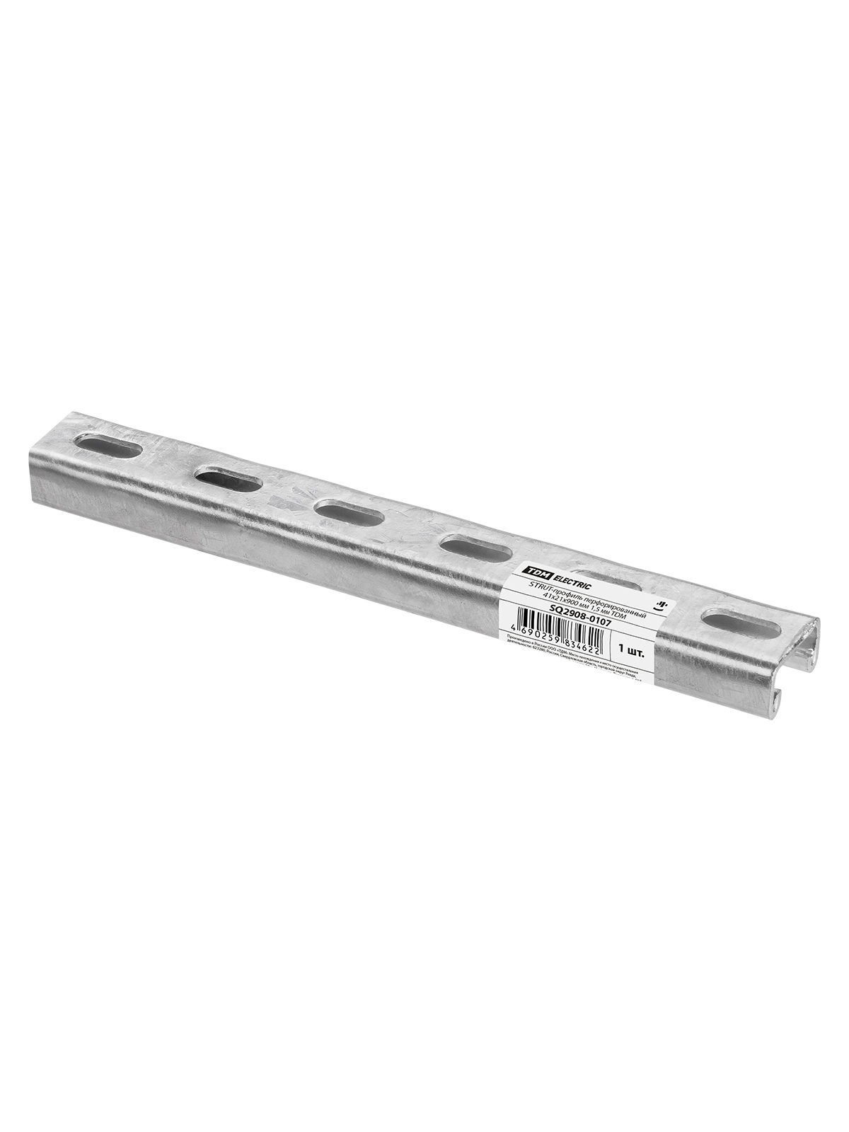 TDM STRUT-профиль перфорированный 41х21х900 мм 1,5 мм TDM — 10.00Вт IP20