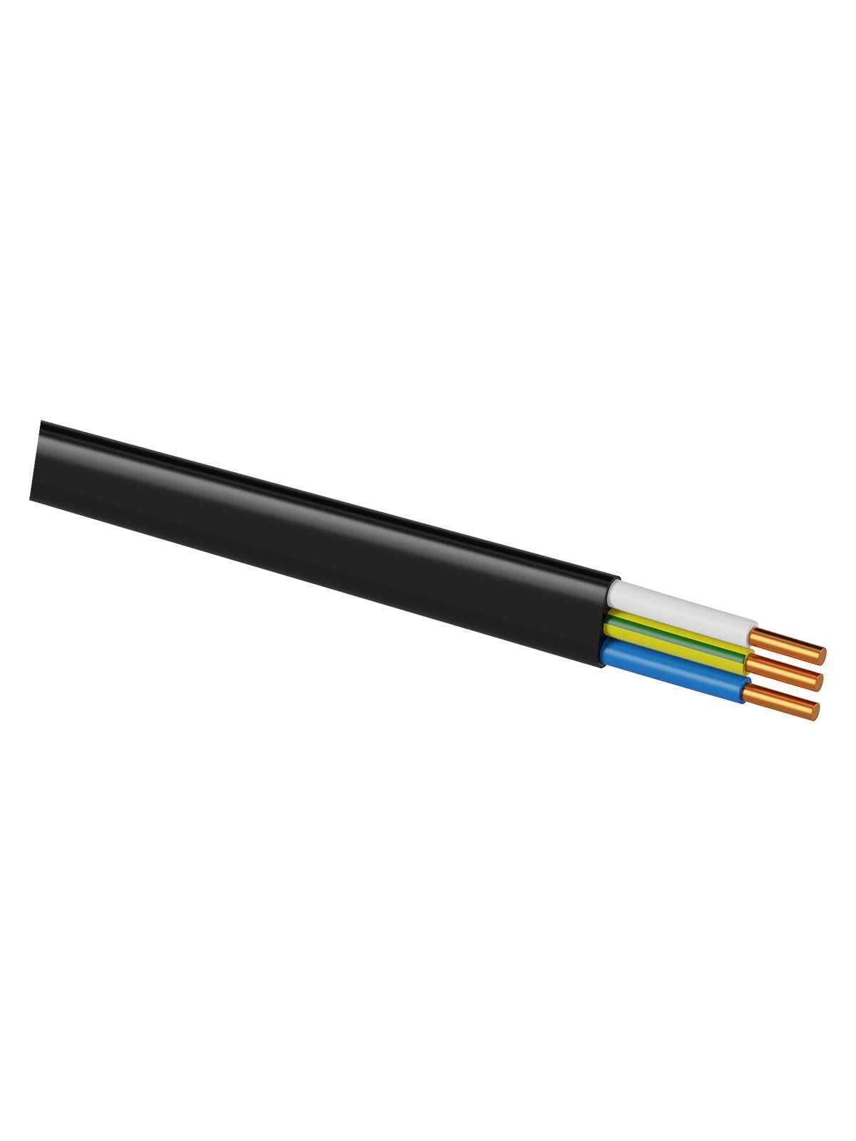 TDM Кабель ВВГ-П нг(А)-LS 3х1,5 ок(N, PE)-0,66 ГОСТ (50м) TDM — 10.00Вт IP20